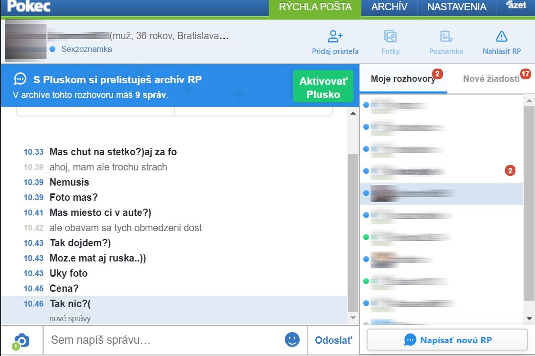Nadržaná? Dám ti 500 €, môžeme aj s rúškami. Koronavírus na Pokeci klasické ponuky neovplyvnil