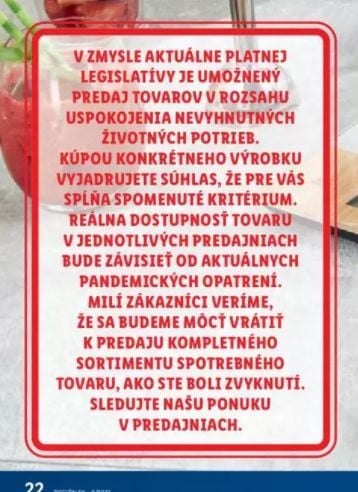 Z obchodov zmizli pásky, už si kúpiš aj oblečenie či spotrebiče. Reťazce sa spoliehajú na individuálne nevyhnutné životné potreby