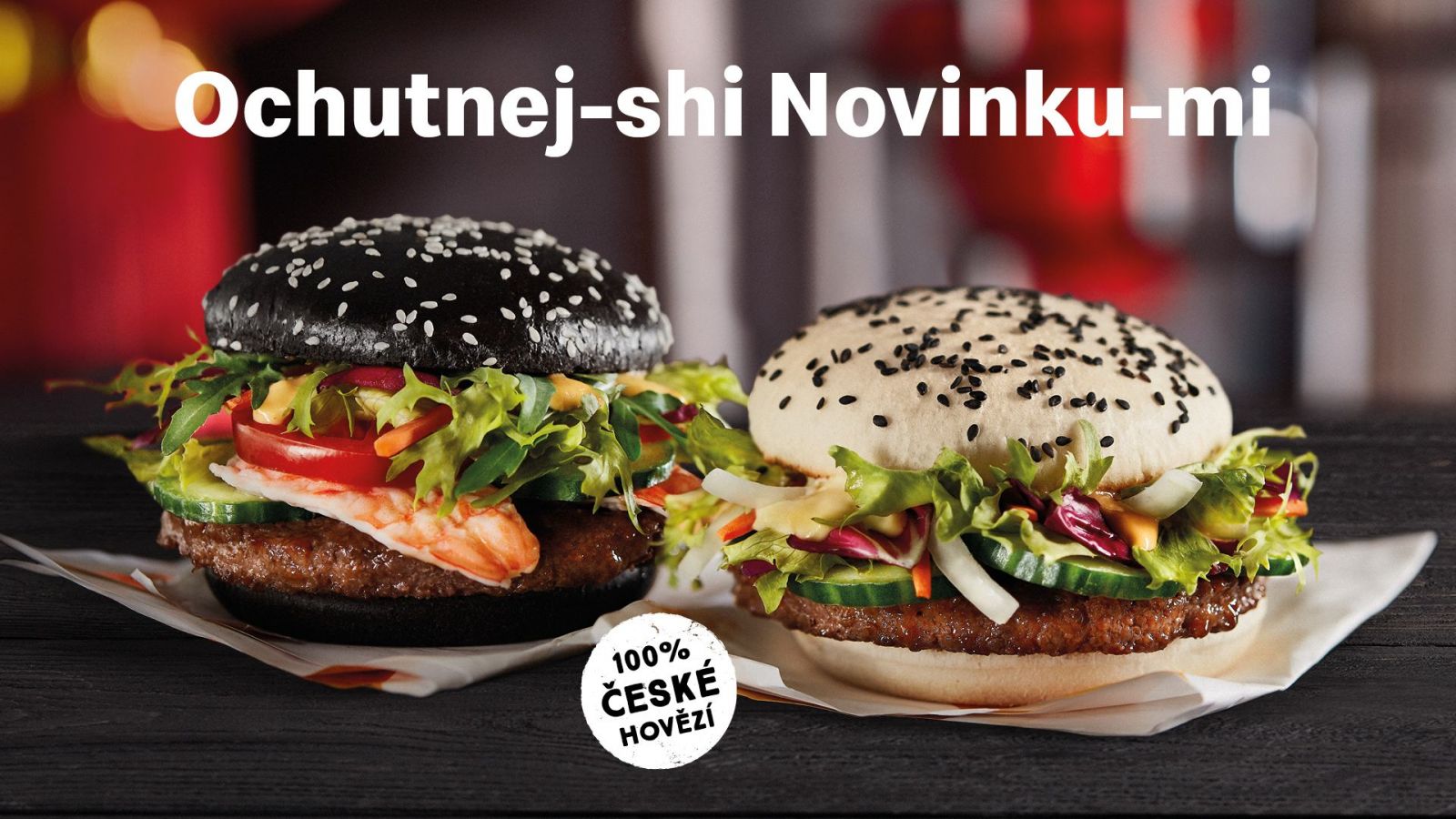 McDonald's uvedl nové asijské burgery Kreveta-shi a Kráva-shi