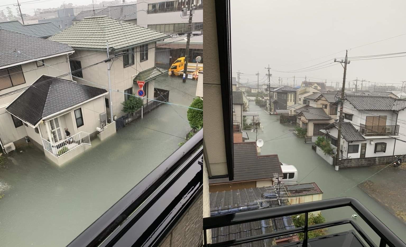 Tajfún Hagibs naplno vyčíňať ešte len začne, no už si vyžiadal prvú obeť. Ulice sú plné zrúcanín a vody a autá sú v priekopách