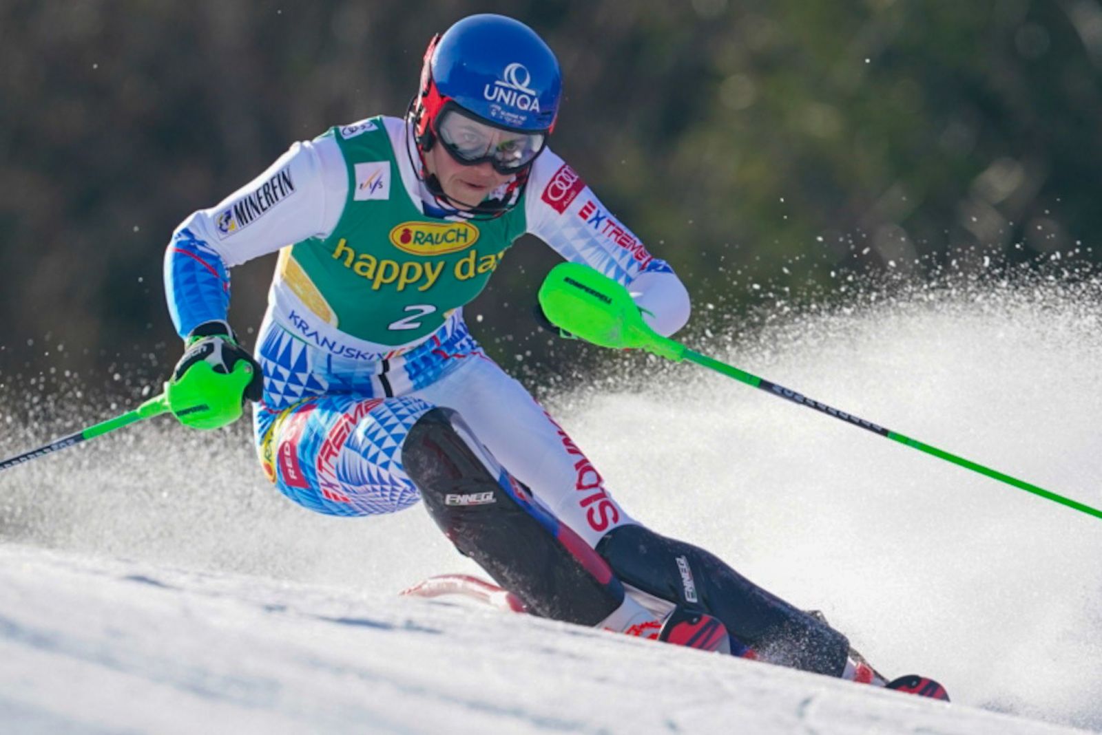 Petra Vlhová vyhrala slalom v Kranjskej Gore. Jej rivalka spadla tesne pred cieľom
