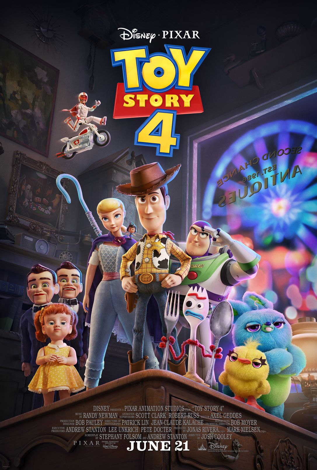 Hračky budú v Toy Story 4 čeliť mnohým hrozbám vrátane hravej mačky, ktorá ich všetky trhá na kusy