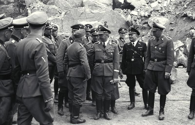 Heinrich Himmler v Mauthausene