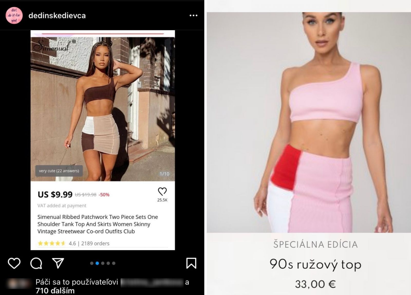 Predražené oblečenie, ktoré kúpiš na Aliexpresse za pár eur. Nový profil na Instagrame poukazuje na možné podvody u influencerov
