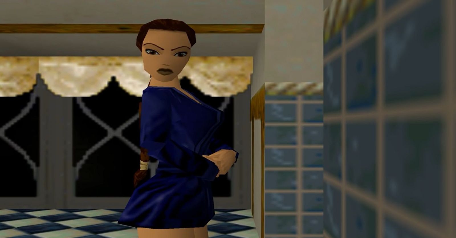Scénka na konci hry Tomb Raider II.