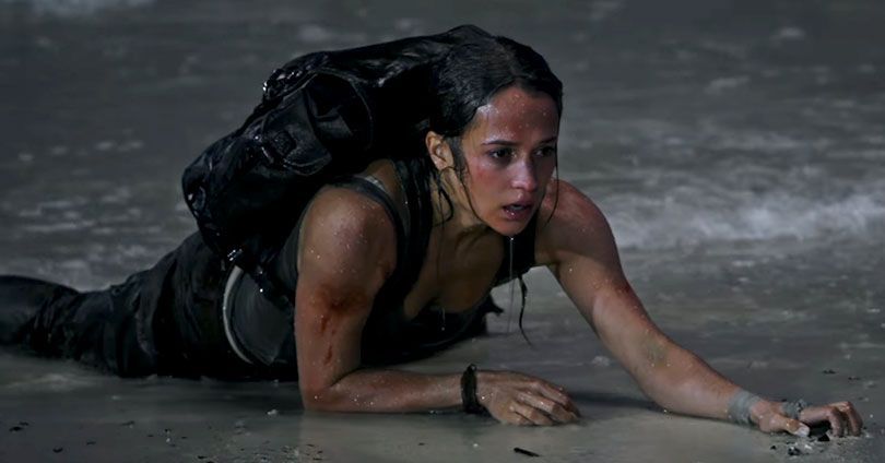 Alicia Vikander ako Lara Croft.