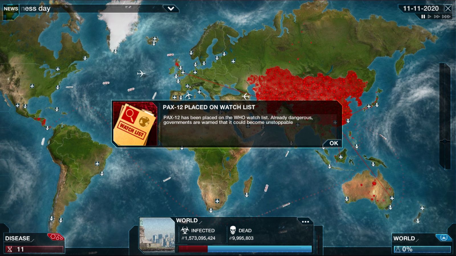 Plague Inc: Evolved - vyskúšali sme, ako sa šíri virtuálny koronavírus v počítačovej hre