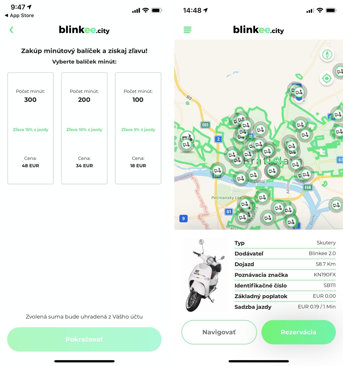 Zabudni na MHD-čku. V Bratislave sme porovnali SlovnaftBAjk, kolobežky Bolt a zdieľané elektrické skútre Blinkee