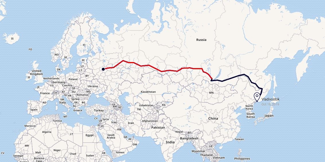 Zdolali sme vyše 9000 kilometrov dlhú Transsibírsku magistrálu, najdlhšiu železničnú trať na Zemi