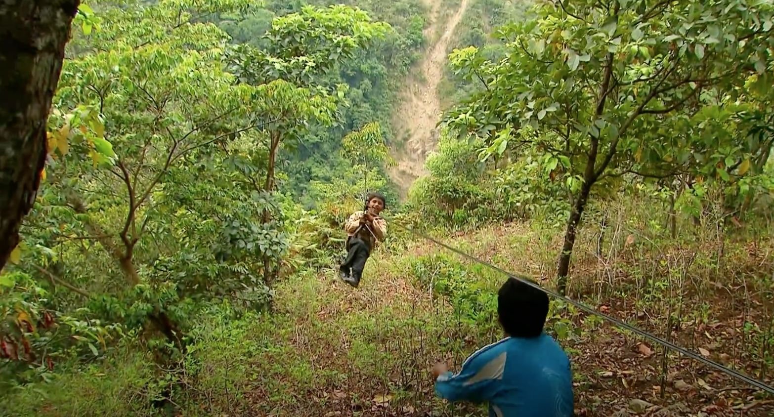 Ztrouchnivělý zip-line v Bolívii