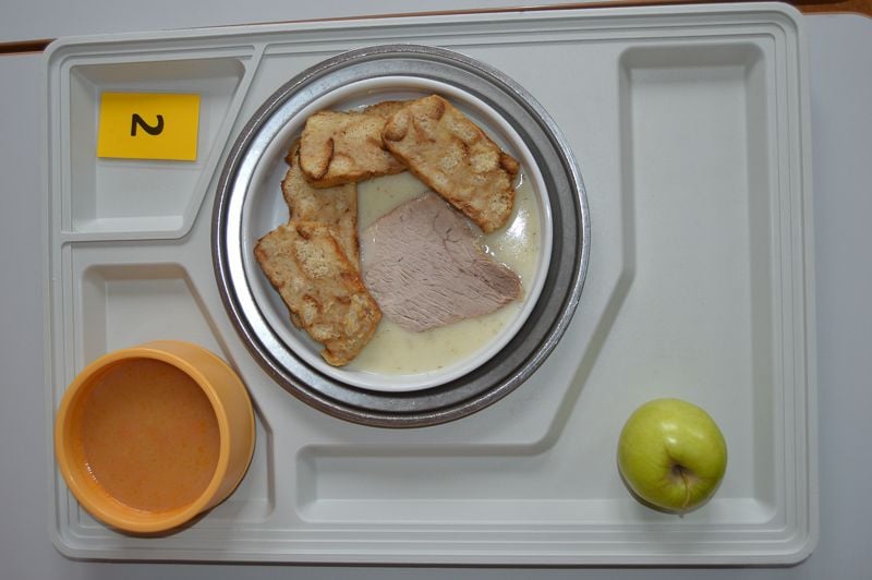 Diéta číslo 2 je podľa diétneho systému šetriaca. Na fotke obed v trnavskej nemocnici.