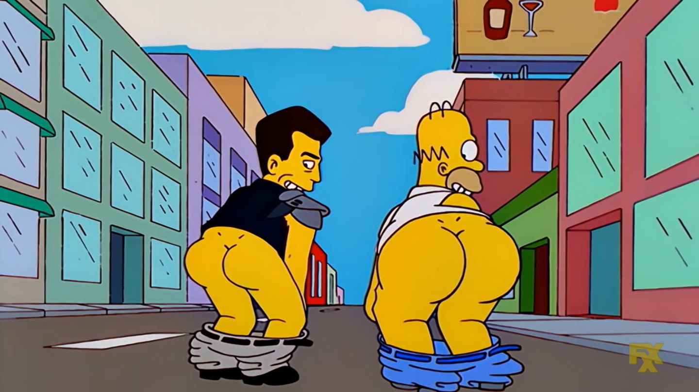 Homer simpson butt