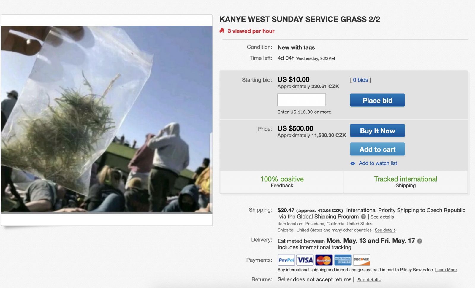 Kanye West buduje vlastnú cirkev gospelovými koncertami. „Svätá tráva“ z poľa, kde raper vystupoval, sa predáva za stovky dolárov