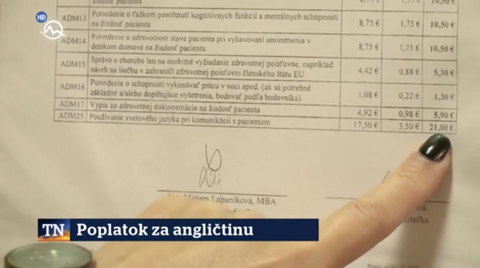 Slovenská nemocnica si pýta 21 € za komunikáciu v angličtine