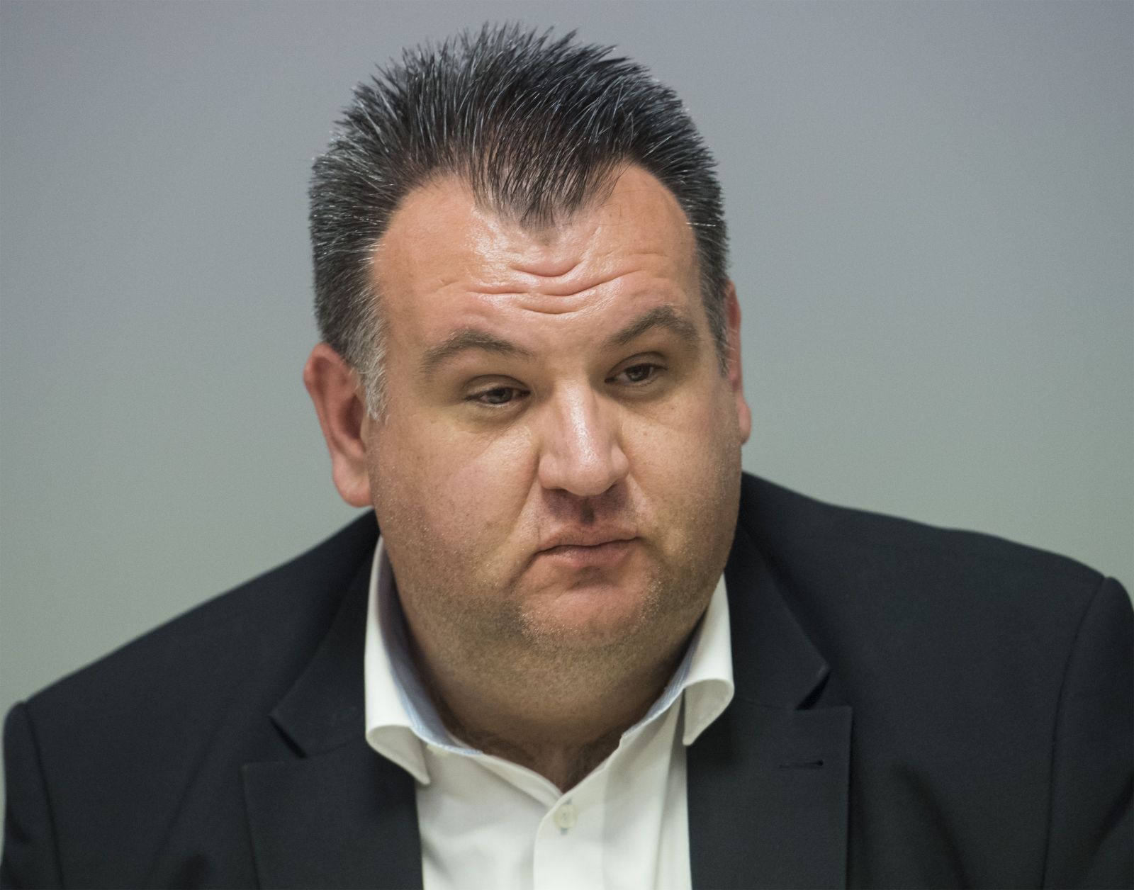 Na snímke bývalý generálny riaditeľ Pôdohospodárskej platobnej agentúry Juraj Kožuch počas tlačovej konferencie 19. augusta 2019 v Bratislave.