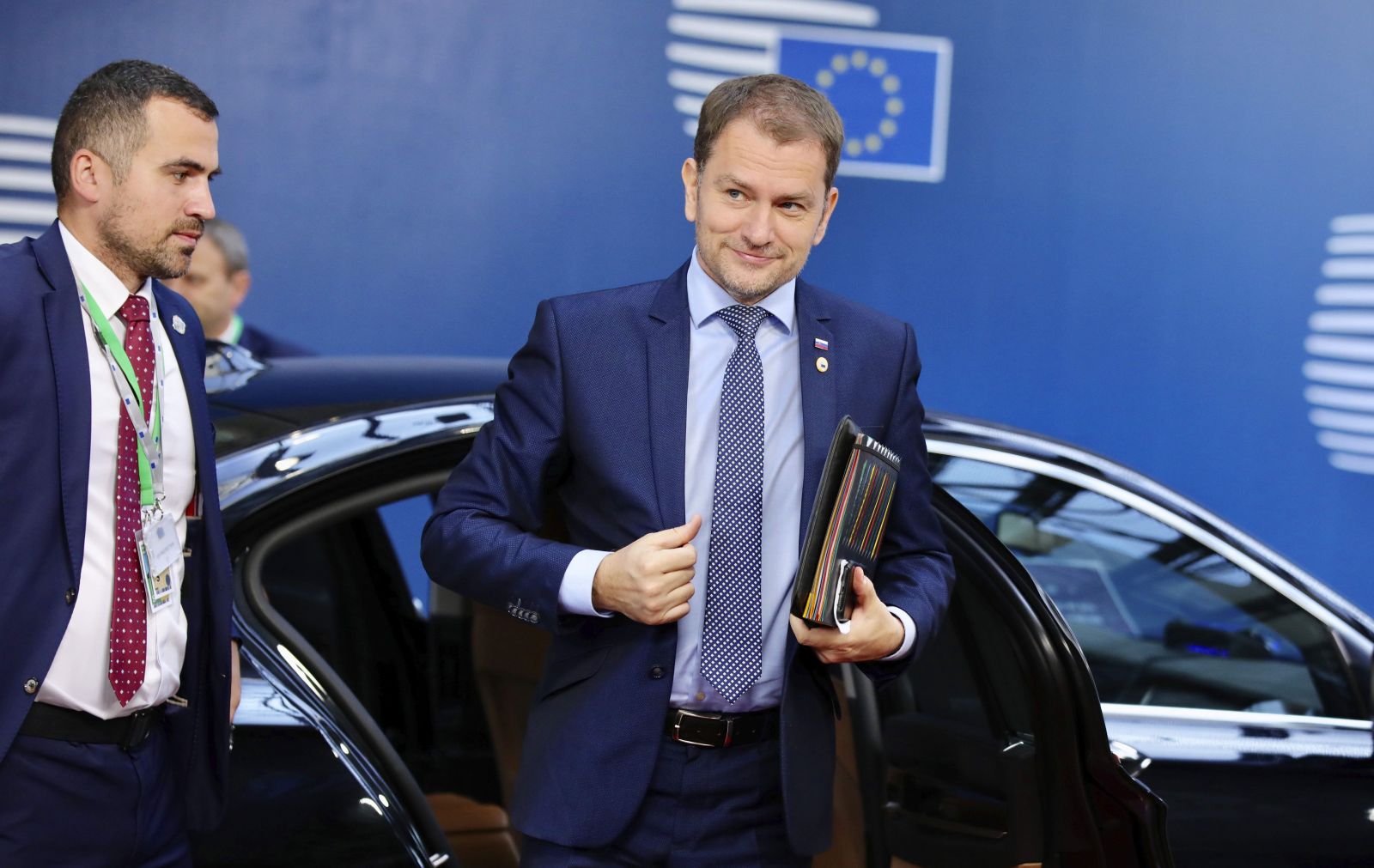 Slovenský premiér Igor Matovič prichádza na druhý deň summitu EÚ v Bruseli 18. júla 2020.