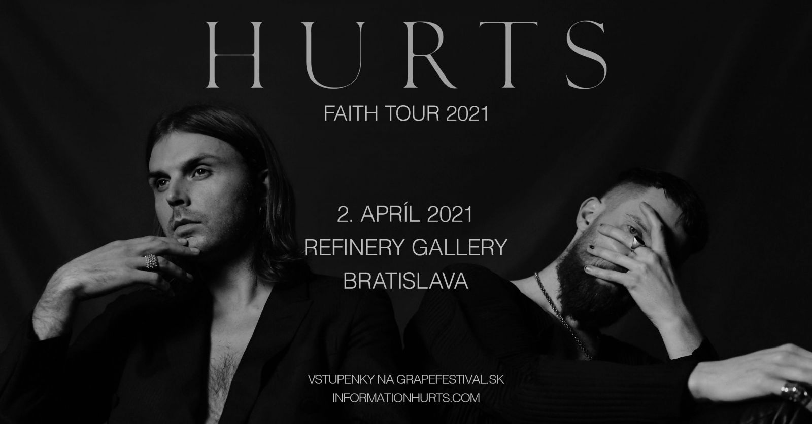 Hurts mieria do Bratislavy v rámci turné k novému albumu