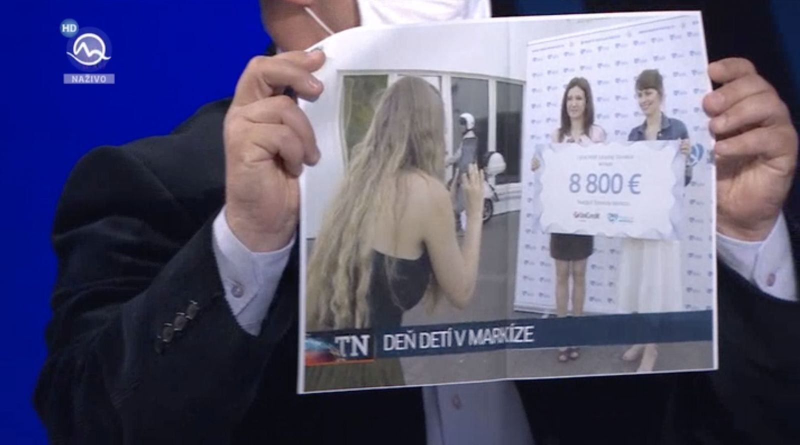 Marian Kotleba sa zastal Maroša Kramára, nevedel vysvetliť pôvod čipovania v Biblii a ukazoval šeky 8888,88 eur Markízy