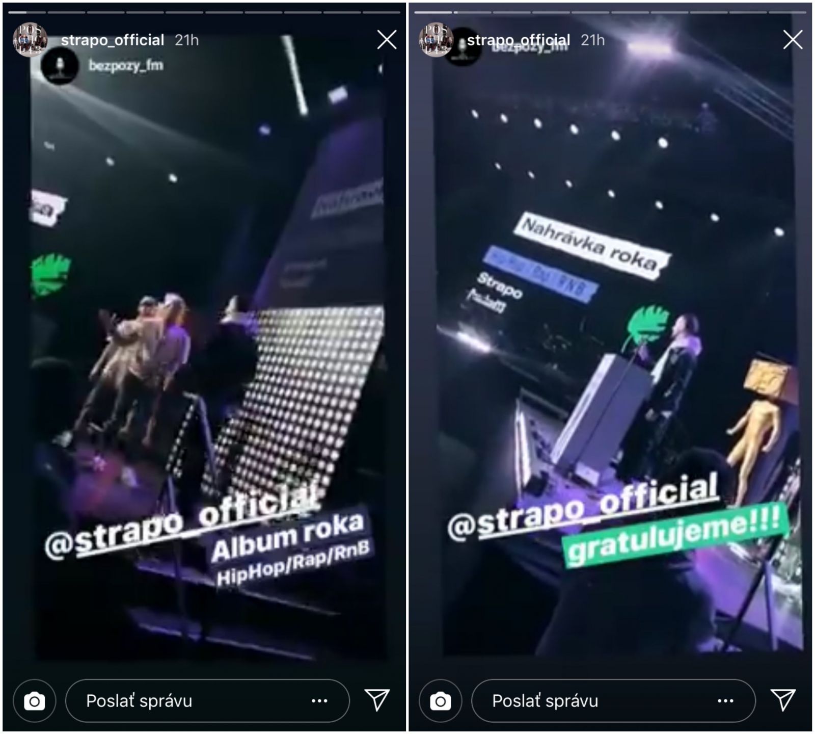 Separ a Strapo sa pochytili na Instagrame. Čo sa vlastne stalo a kto by mal odovzdávať hudobné ceny?