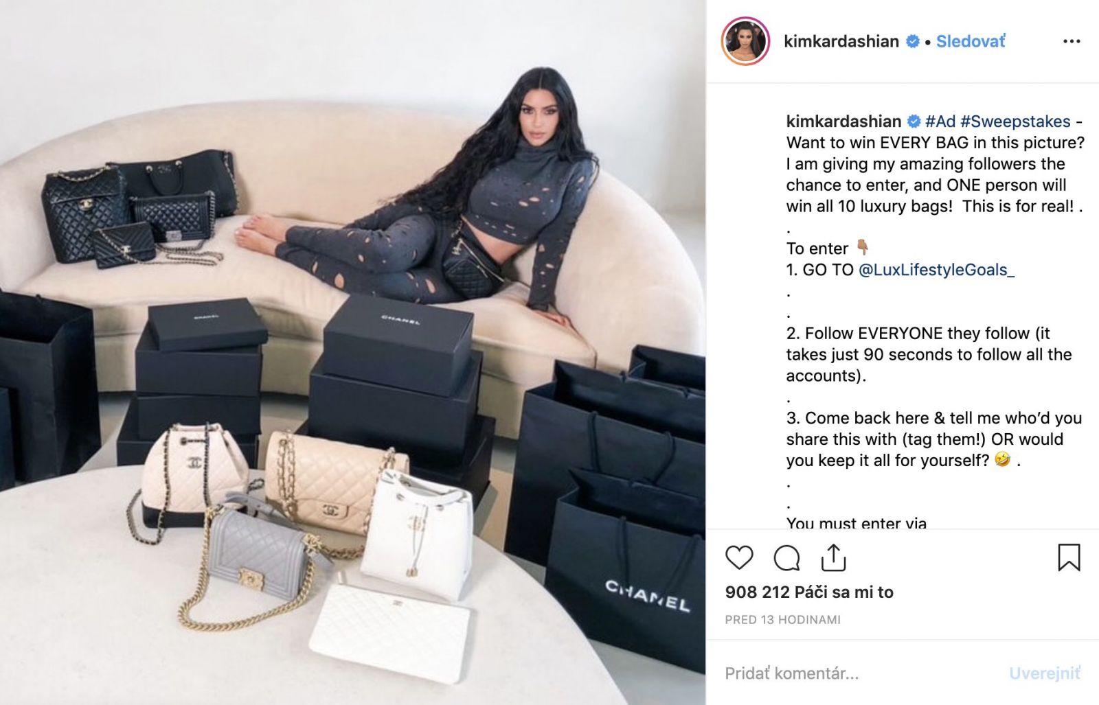 Najdrahší príspevok v histórii Instagramu? Kim Kardashian zarobila za jednu fotku 3,5 milióna dolárov