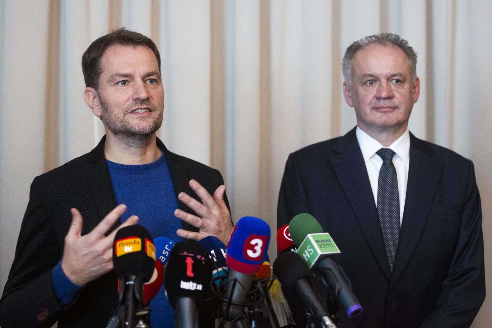 Andrej Kiska po stretnutí s Igorom Matovičom: Sme pripravení vojsť do koalície, máme však veľké nároky na morálny kredit